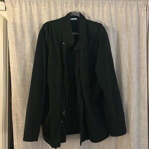 James Perse Zip up Utility Jacket Jacket in Black Size 4